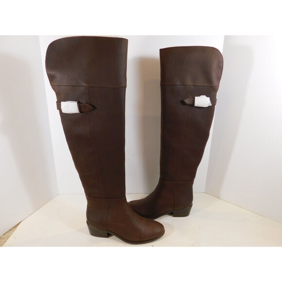 A2 Aerosoles Mysterious OTK Over the Knee Boots sz 5 M Brown - Picture 3 of 8